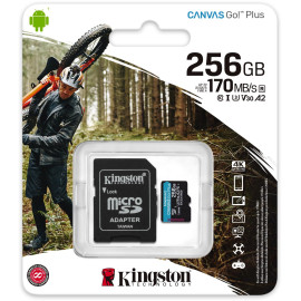 Karta pamięci microSD Kingston Canvas Go Plus microSDXC C10 UHS-I 256GB