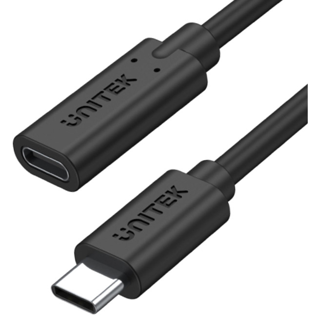 Przedłużacz Unitek C14086BK USB-C 10Gbps 4K PD 100W 50cm