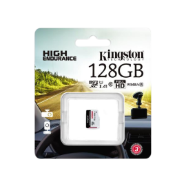 Karta pamięci microSD Kingston High-Endurance UHS-I 128GB 24/7 (rejestratory i monitoring)