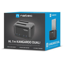 Stacja dokująca HDD Natec Kangaroo Dual 2.5/3,5cala USB 3.0 + Zasilacz